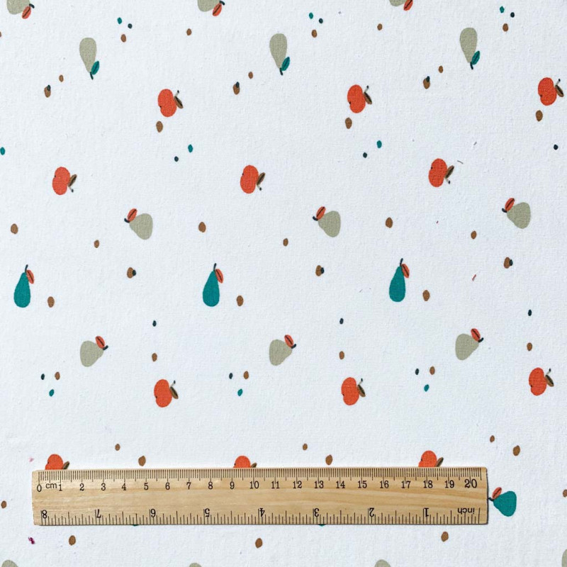 Punto estampado MINIPOM Blanco roto / Multicolor vintage